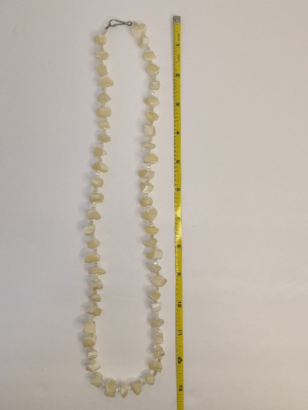 Cream Shell Chip Strand Necklace - Picture 6 of 8